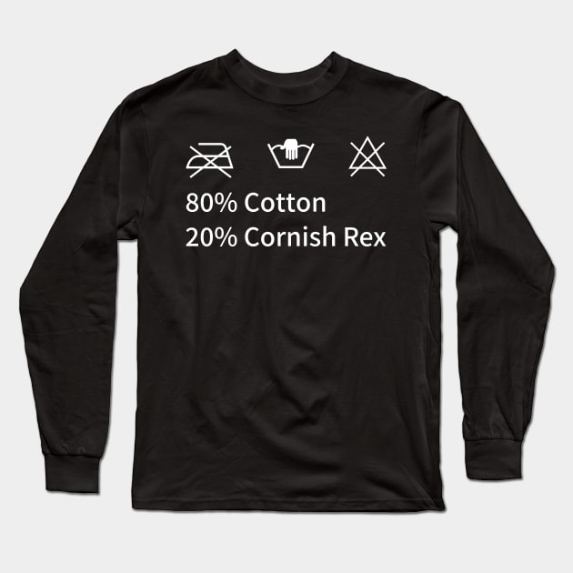 Cornish Rex cat hair Long Sleeve T-Shirt by SNZLER